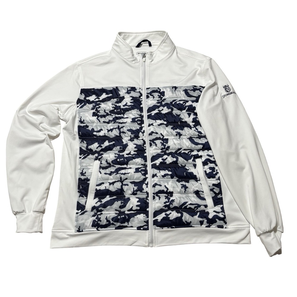 Straight Down Full Zip Golf Jacket Quilted Puffer Performance Size‎ XL 24 x 29